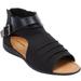 Wide Width Women's The Payton Shootie by Comfortview in Black (Size 7 1/2 W)