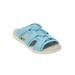 Women's The Alivia Water Friendly Slip On Sandal by Comfortview in Light Blue (Size 8 1/2 M)