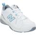 Women's The WX608 Sneaker by New Balance in White Light Blue (Size 7 B)