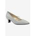 Women's Idenah Pump by J. Renee in Silver Glitter (Size 8 1/2 M)