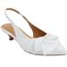 Extra Wide Width Women's The Tia Slingback by Comfortview in White (Size 7 WW)
