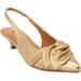 Extra Wide Width Women's The Tia Slingback by Comfortview in Gold (Size 10 1/2 WW)