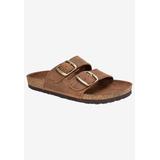 Women's Helga Sandal by White Mountain in Brown Leather (Size 8 M)