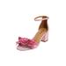 Wide Width Women's The Ona Sandal by Comfortview in Passion Pink (Size 7 W)