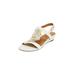 Extra Wide Width Women's The Carina Slingback by Comfortview in White (Size 9 1/2 WW)