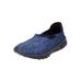 Extra Wide Width Women's CV Sport Ria Slip On Sneaker by Comfortview in Denim (Size 12 WW)