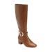 Women's The Vale Wide Calf Boot by Comfortview in Mocha (Size 11 M)