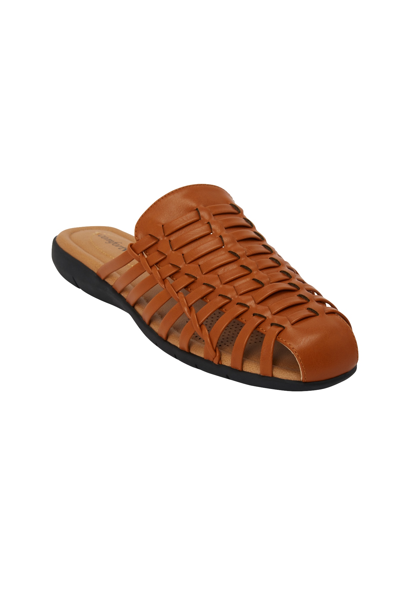 Wide Width Women's The Wendy Slip On Mule by Comfortview in Natural (Size 9 W)