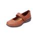 Women's The Carla Mary Jane Flat by Comfortview in Brown (Size 11 M)