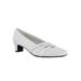 Wide Width Women's Entice Pump by Easy Street in White (Size 10 W)