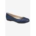 Women's Clara Flat by Cliffs in Navy Burnished Smooth (Size 11 M)