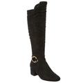 Wide Width Women's The Ruthie Wide Calf Boot by Comfortview in Black (Size 10 W)