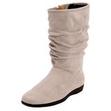 Wide Width Women's The Aneela Wide Calf Boot by Comfortview in Oyster Pearl (Size 8 1/2 W)