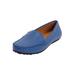 Wide Width Women's The Milena Moccasin by Comfortview in Royal Navy (Size 7 W)