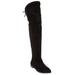 Wide Width Women's The Cameron Wide Calf Boot by Comfortview in Black (Size 8 W)