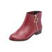 Extra Wide Width Women's The Addi Bootie by Comfortview in Wine (Size 8 1/2 WW)