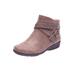 Wide Width Women's The Bronte Bootie by Comfortview in Dark Taupe (Size 7 1/2 W)