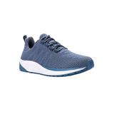 Wide Width Women's Tour Knit Running Shoe by Propet in Denim (Size 12 W)