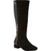 Women's The Ivana Wide Calf Boot by Comfortview in Black (Size 10 M)
