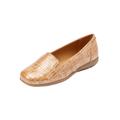 Extra Wide Width Women's The Leisa Slip On Flat by Comfortview in Camel (Size 8 WW)