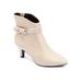 Extra Wide Width Women's The Corrine Bootie by Comfortview in Oyster Pearl (Size 8 WW)