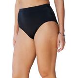 Plus Size Women's Classic Swim Brief with Tummy Control by Swim 365 in Black (Size 14) Swimsuit Bottoms