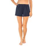 Plus Size Women's Wide-Band Swim Short by Swim 365 in Navy (Size 18) Swimsuit Bottoms