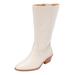 Wide Width Women's The Larke Wide Calf Boot by Comfortview in Winter White (Size 11 W)