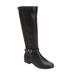 Wide Width Women's The Reeve Wide Calf Boot by Comfortview in Black (Size 10 W)