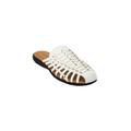Extra Wide Width Women's The Wendy Slip On Mule by Comfortview in White (Size 10 1/2 WW)