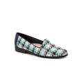 Extra Wide Width Women's Liz Flats by Trotters® in Navy Multi (Size 10 1/2 WW)