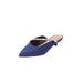 Wide Width Women's The Bette Slip On Mule by Comfortview in Evening Blue (Size 11 W)