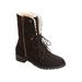 Wide Width Women's The Leighton Weather Boot by Comfortview in Black (Size 8 W)