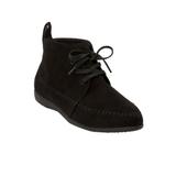 Wide Width Women's The Elsa Bootie by Comfortview in Black (Size 9 1/2 W)