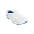 Extra Wide Width Women's The Traveltime Slip On Mule by Easy Spirit in White Light Blue (Size 9 WW)