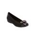 Extra Wide Width Women's The London Flat by Comfortview in Black (Size 10 1/2 WW)