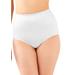 Plus Size Women's Tummy Panel Brief Firm Control 2-Pack DFX710 by Bali in White White (Size 3X)