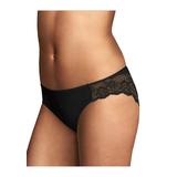 Plus Size Women's Comfort Devotion Lace Back Tanga Panty by Maidenform in Black (Size 6)