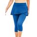 Plus Size Women's Skirted Swim Capri Pant by Swim 365 in Dream Blue (Size 24) Swimsuit Bottoms