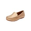 Extra Wide Width Women's The Milena Slip On Flat by Comfortview in Gold (Size 7 1/2 WW)