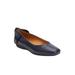 Wide Width Women's The Delia Flat by Comfortview in Navy (Size 7 1/2 W)