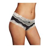 Plus Size Women's Cheeky Lace Hipster by Maidenform in Black Ivory (Size 7)