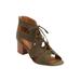 Wide Width Women's The Lucinda Shootie by Comfortview in Dark Olive (Size 9 W)