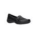 Women's Cinnamon Slip On by Easy Street in Black Croco (Size 7 M)