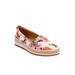 Extra Wide Width Women's The Spencer Slip On Flat by Comfortview in Hawaiian Floral (Size 9 WW)