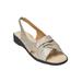 Women's The Pearl Sandal by Comfortview in Silver (Size 9 M)