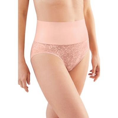 Plus Size Women's Tame Your Tummy Brief by Maidenform in Pink Pirouette (Size S)
