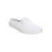 Wide Width Women's The Camellia Slip On Sneaker Mule by Comfortview in White (Size 8 1/2 W)