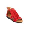 Extra Wide Width Women's The Carmella Sandal by Comfortview in Red (Size 7 1/2 WW)
