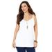 Plus Size Women's Suprema® Cami With Lace by Catherines in White (Size 3X)